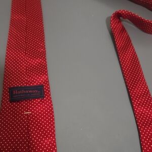 Hathaway Red Polka Dot Men's Tie